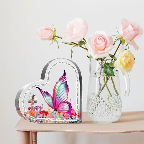 Appreciation Gifts, Thank You Gifts Gifts Acrylic Heart Plaque, Inspirational Gifts for Coworker Boss, Office Going Away Farewell Retirement Gifts, Keepsake for Home Office Table Shelf in Saudi Arabia