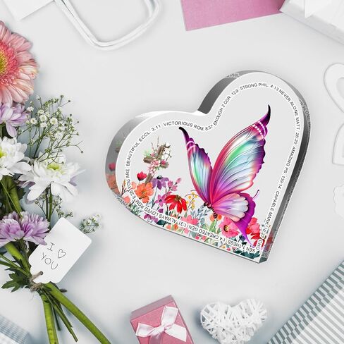 Appreciation Gifts, Thank You Gifts Gifts Acrylic Heart Plaque, Inspirational Gifts for Coworker Boss, Office Going Away Farewell Retirement Gifts, Keepsake for Home Office Table Shelf in Saudi Arabia