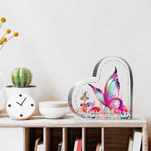 Appreciation Gifts, Thank You Gifts Gifts Acrylic Heart Plaque, Inspirational Gifts for Coworker Boss, Office Going Away Farewell Retirement Gifts, Keepsake for Home Office Table Shelf in Saudi Arabia