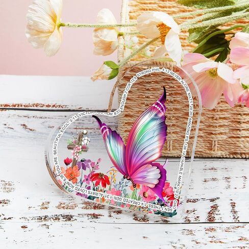 Appreciation Gifts, Thank You Gifts Gifts Acrylic Heart Plaque, Inspirational Gifts for Coworker Boss, Office Going Away Farewell Retirement Gifts, Keepsake for Home Office Table Shelf in Saudi Arabia