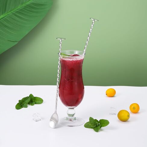 ZPUFAW 2Pcs Mixing Spoons 10-inch Cocktail Mixing Stirrers Bartender Kits Bar Tools Drink Stirrer Bar Spoons in Kuwait