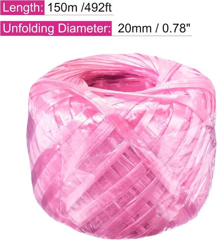 MECCANIXITY Polyester Nylon Plastic Rope Twine Household Bundled for Packing Gardening Craft,150m Length,Yellow in Saudi Arabia
