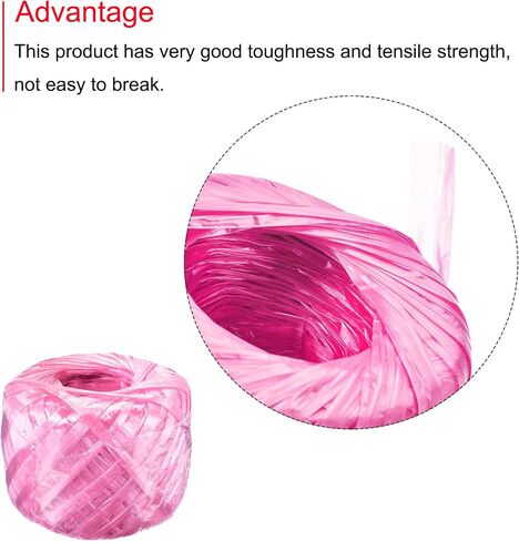 MECCANIXITY Polyester Nylon Plastic Rope Twine Household Bundled for Packing Gardening Craft,150m Length,Yellow in Saudi Arabia