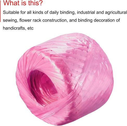 MECCANIXITY Polyester Nylon Plastic Rope Twine Household Bundled for Packing Gardening Craft,150m Length,Yellow in Saudi Arabia