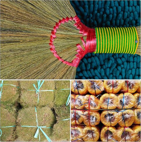 MECCANIXITY Polyester Nylon Plastic Rope Twine Household Bundled for Packing Gardening Craft,150m Length,Yellow in Saudi Arabia