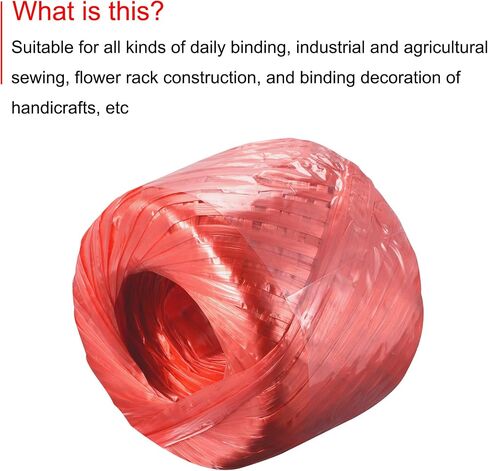MECCANIXITY Polyester Nylon Plastic Rope Twine Household Bundled for Packing Gardening Craft,150m Length,Yellow in Saudi Arabia