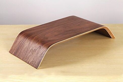 SAMDI Wooden Computer Monitor Stand, Desktop Accessories, Laptop Stand, Notebook Stand, for MacBook Stand (Oak Wood White) in Saudi Arabia