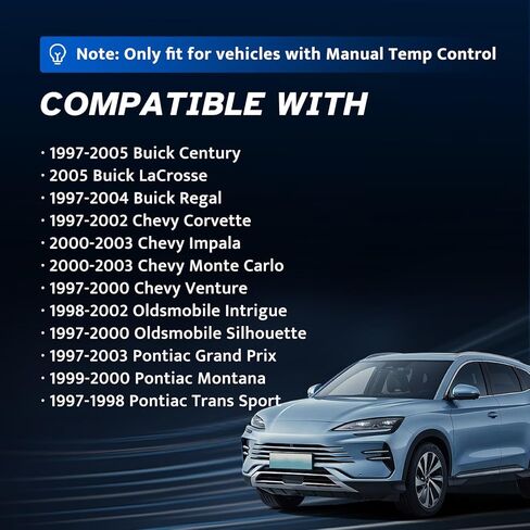 مقاوم محرك منفاخ التيار المتردد مناسب لسيارة Buick Century Regal، Chevy Corvette Impala Monte Carlo Venture، Oldsmobile Intrigue، Pontiac Grand Prix، 1997 1998 1999 2000 2001 2002 2003 2004 2005 DR783 973000 in Kuwait