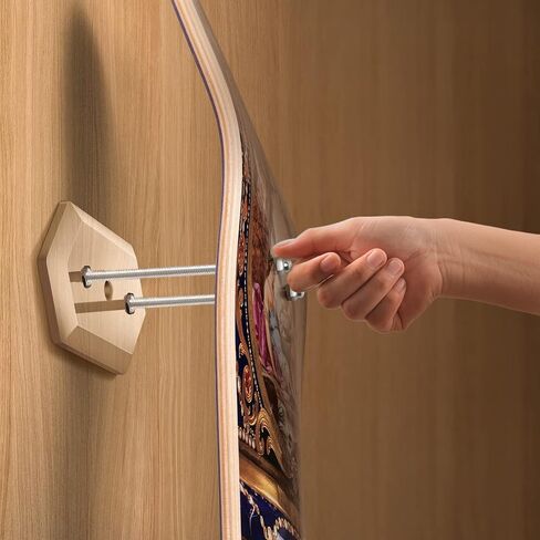 Skateboard Wall Mount, Luxury Skateboard Deck Display, Skateboard Storage Hanger Rack, Floating Effect, Transparent in Saudi Arabia