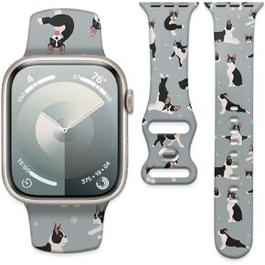Compatible with iWatch Band 38mm 40mm 41mm 42mm 44mm 45mm 49mm for Women Girl, Cute Fadeless Replacement Strap for iWatch SE Series 9 8 7 6 5 4 3 2 1 Ultra(Dinosaur) in Saudi Arabia