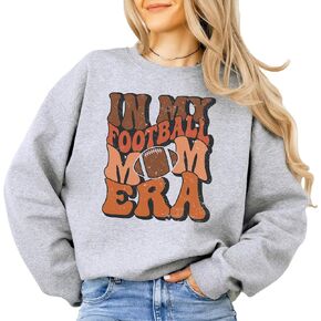 Olive Loves Apple Retro Distressed In My Football Mom Era Sweatshirt Comfy Sports Mama Game Day in Kuwait