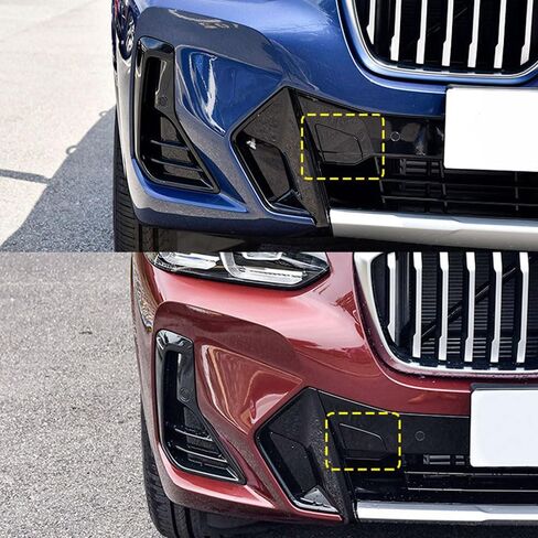 غطاء فتحة خطاف السحب الأمامي متوافق مع BMW X3 X4 iX3 G01 G02 G08 2022-2024 غطاء مقطورة المصد الأمامي 51115A477A0 (أسود) in Kuwait