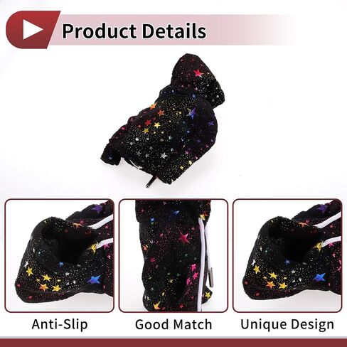 1 Pc Gear Shift Knob Cover Stick Shifting Handle Protector Reflective Hoodie Style Black Fabric in Saudi Arabia