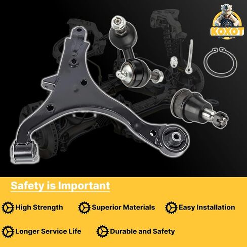 K640399 K640400 2Pcs Control Arm Suspension Kit Assembly Compatible With Honda CR-V 2002 2003 2004 2005 2006, 1x Front Lower Control Arm-K640399, 1x Front Lower Control Arm-K640400 in Saudi Arabia