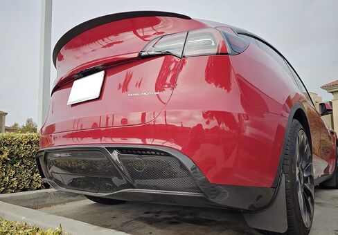 iJDMTOY Black-Out Smoked Lens Full LED Bumper Reflector Lights Compatible With 2020-up Tesla Model Y, Function as Tail, Brake, Rear Fog or Add-On Sequential Blink Turn Signals in Kuwait