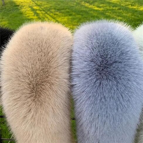 Queenbox 5.9x29.5in Detachable Faux Fur Collar, Hood Trim Replacement Scarf Wrap for Coat Sweater Jacket, Purple in Saudi Arabia