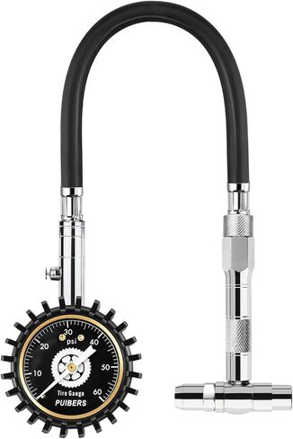 Semi Truck Tire Pressure Gauge Digital, Puibers Heavy Duty Tire Guage 200 PSI Dual Head Chuck and Backlight LCD Display, Digital Pressure Gauge Certified ANSI B40.1 for Car, Semi Truck, SUV, Truck in Kuwait