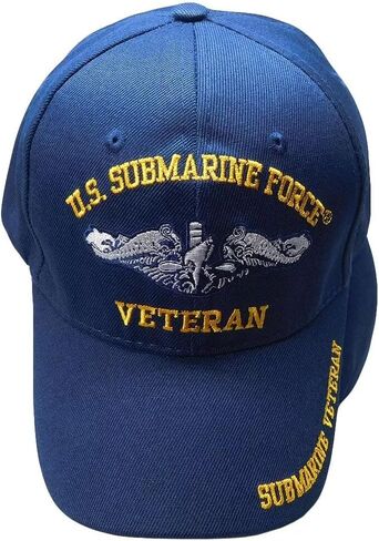 Trade Winds U.S. Navy Submarine Force Veteran Navy Blue Adjustable Embroidered Cap Hat (Officially Licensed by The US Navy) in Saudi Arabia