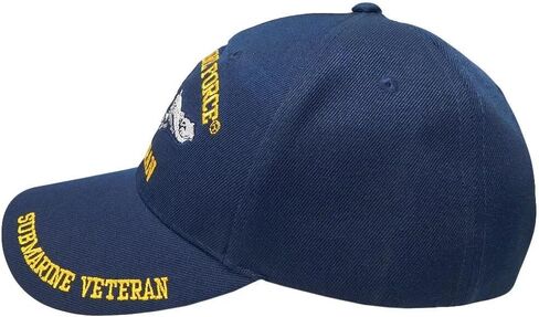 Trade Winds U.S. Navy Submarine Force Veteran Navy Blue Adjustable Embroidered Cap Hat (Officially Licensed by The US Navy) in Saudi Arabia