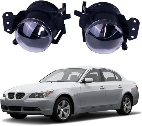 BestParts Pair of Fog Lights Compatible with BMW 5 Series (E60 E61 525i 525xi 530i 530xi 545i 550i) 2004-2007/3 Series (E46 325Ci 330Ci Convertible/Coupe) 2003-2006 Replaces 63176910792 63176910791 in Saudi Arabia