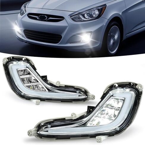 مصابيح الضباب متوافقة مع 2010 2011 2012 Hyundai Santa Fe، استبدال مصابيح الضباب المصد الأمامي مع سرج الأسلاك، عدسة شفافة in Kuwait