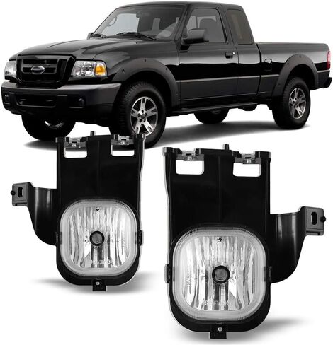مجموعة مصابيح الضباب CPW متوافقة مع [2006-2007 Ford Ranger] مصابيح الضباب للقيادة استبدال جانب السائق + جانب الركاب in Kuwait