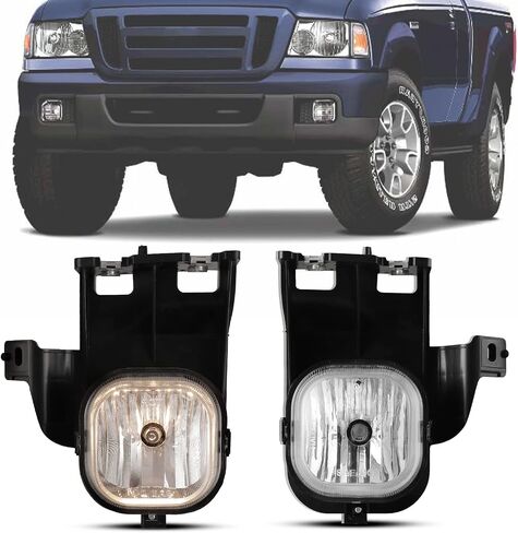 مجموعة مصابيح الضباب CPW متوافقة مع [2006-2007 Ford Ranger] مصابيح الضباب للقيادة استبدال جانب السائق + جانب الركاب in Kuwait