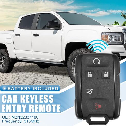X AUTOHAUX 5 Button Keyless Entry Remote Control Replacement Key Fob Proximity Smart Fob M3N32337100 Fit for Chevrolet Tahoe 2015-2020 in Saudi Arabia