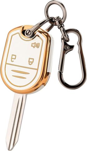 غطاء مفتاح Ford Key Fob مع سلسلة مفاتيح، جراب غطاء مفتاح سيارة ناعم من مادة TPU لـ 2004-2014 Ford F150 F250 F350 F450 Flex Explorer Escape Ranger Fusion Accessories (3 أزرار) (أسود) in Kuwait