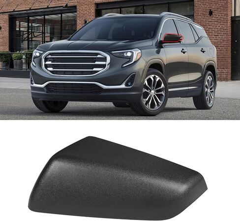 Moonlinks Compatible with Chevy Equinox 2018-2023/GMC Terrain 2018-2023 Right Side Mirror Cover Replacement, Glossy Black Right Passenger Side Rearview Mirror Cap Trim in Saudi Arabia