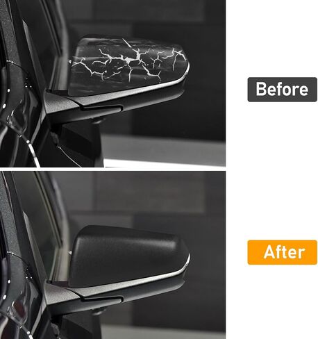 Moonlinks Compatible with Chevy Equinox 2018-2023/GMC Terrain 2018-2023 Right Side Mirror Cover Replacement, Glossy Black Right Passenger Side Rearview Mirror Cap Trim in Saudi Arabia