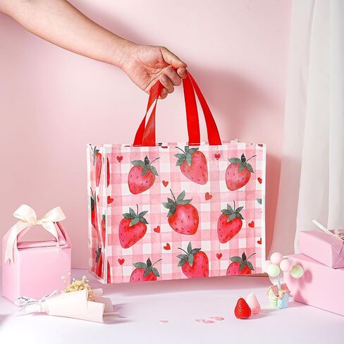 Loveinside Medium Recycled Gifts Bags with Handles, Kids Reusable Birthday Party Gift Bag, Shopping Bag - 10" x 5" x 13", 1 Pcs - Animal in Saudi Arabia