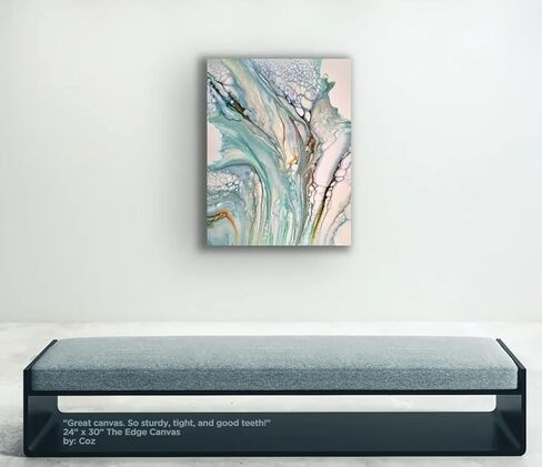 Creative Mark The Edge All Media Cotton Deluxe Stretched Canvas - 11x14" - 3 Pack of 1-1/2'' Deep Triple Acrylic Primed Canvas for Painting in Kuwait
