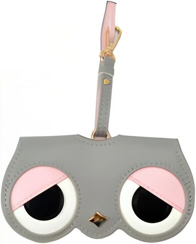 Tyasoleil PU Leather Glasses Case for Women – Slim Cushioned Eyeglasses & Sunglasses Holder with Snap Closure, Adjustable Strap + Clip, Travel-Friendly Cartoon Design PU Carrying Pouch (Cat Girl) in Saudi Arabia