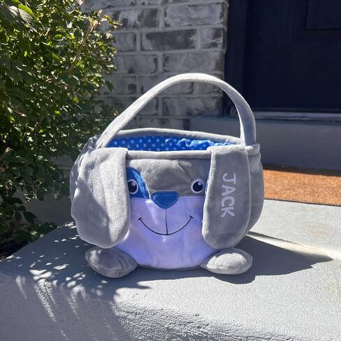 دعونا نجعل ذكريات سلة عيد الفصح الشخصية للأطفال - Plush Furry Critter - للبنين والبنات - الاسم المخصص - قابلة للملء - مع حشوات سلة عيد الفصح الاختيارية - الأرنب الوردي in Kuwait