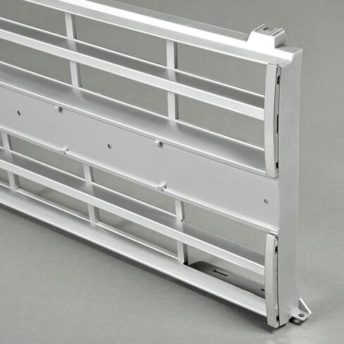 KUAFU Front Grille Grill Compatible with 1985-1988 Chevy Chevrolet C10/C20/C30/K10/K20/K30/R30/V30/K5 Blazer Suburban 15554911 GM1200140 Chrome w/Molding Holes & Emblem Slot Silvery in Saudi Arabia