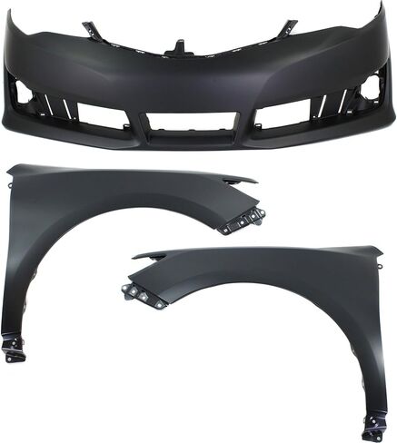 Garage-Pro Front Bumper Cover KIT For Toyota Camry 2012-2014 SE/SE Sport Models Without Signal Light Hole, Primed in Saudi Arabia