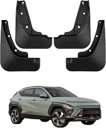 واقيات الطين والرذاذ لملحقات Hyundai Kona 2024 2025 2026 ، واقيات الطين الأمامية والخلفية 4 قطعة مجموعة لا مصدات الحفر in Saudi Arabia