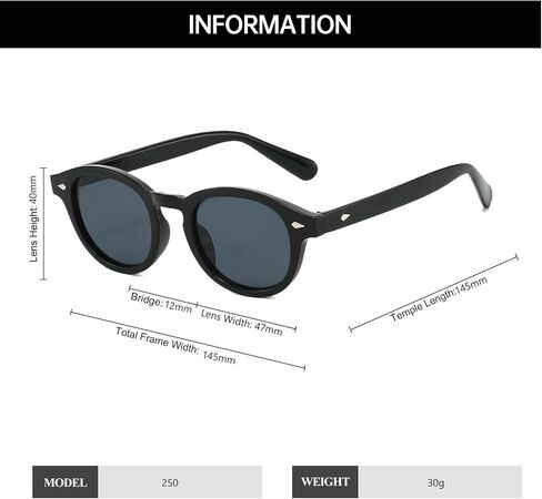 YAMEIZE Retro Round Sunglasses for Women Men Vintage Small Sunglasses Round Frame UV400 in Saudi Arabia