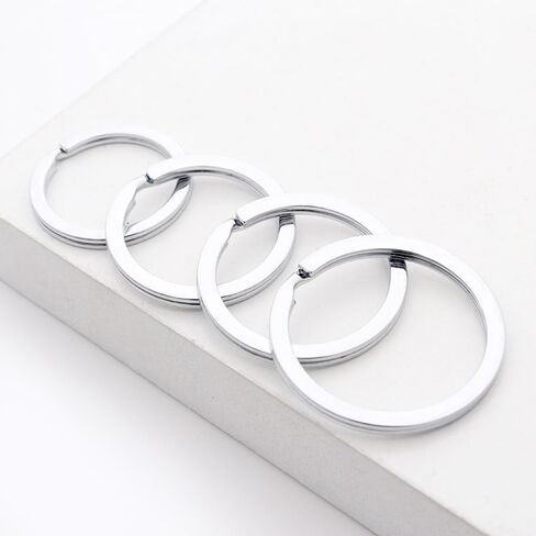 10pcs Flat Key Rings,304 Stainless Steel Split Ring Rustproof Scratch Resistant for Keychains Car Keys in Saudi Arabia