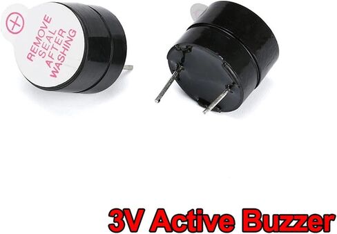 10Pcs 3V 5V 12V Active Buzzer 12095 Piezo Magnetic Long Continous Beep Tone Alarm Ringer 12085 Passive 16R(3V) in Saudi Arabia
