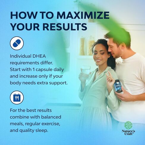 DHEA Supplement for Women & Men - Pure DHEA 25mg for Hormone Balance, Improves Mood Stability, Brain Function, Immune System, Energy & Fertility - Dehydroepiandrosterone Capsules for Adults - 120 Ct in Saudi Arabia