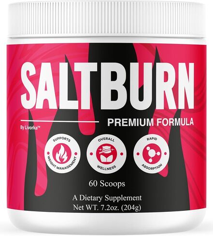 SaltBurn Powder - Official SaltBurn Premium Supplement Advanced Formula - Maximum Strength, Daily Formula Powder for Overall Health Lifestyle and Wellness Support, 60 Servings for 1 Month in Saudi Arabia