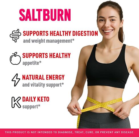 SaltBurn Powder - Official SaltBurn Premium Supplement Advanced Formula - Maximum Strength, Daily Formula Powder for Overall Health Lifestyle and Wellness Support, 60 Servings for 1 Month in Saudi Arabia