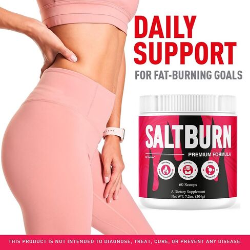 SaltBurn Powder - Official SaltBurn Premium Supplement Advanced Formula - Maximum Strength, Daily Formula Powder for Overall Health Lifestyle and Wellness Support, 60 Servings for 1 Month in Saudi Arabia