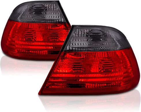 AmeriLite for 00-03 BMW E46 3Series M3 Coupe Only Halogen Replacement Tail Lights Set - Passenger and Driver Side (Smoke) in Saudi Arabia