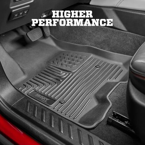 Husky Liners Weatherbeater Floor Mats | Fits 2004-2008 Ford F-150, SUPERCREW CAB ONLY | Front & 2nd Row, 3-pc Black - 93621 in Saudi Arabia