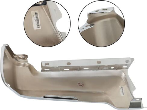 munirater Chrome Rear Right Passenger Side Bumper Face Bar without Parking Sensor Holes Replacement for 2017-2022 F-250 F-350 Super Duty in Saudi Arabia