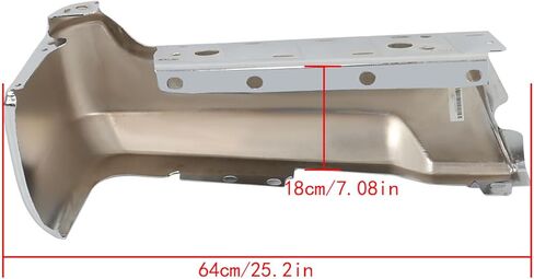 munirater Chrome Rear Right Passenger Side Bumper Face Bar without Parking Sensor Holes Replacement for 2017-2022 F-250 F-350 Super Duty in Saudi Arabia