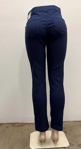 Erika Womens Joey Twill Pull on Stretch Pants with Back Pockets in Saudi Arabia